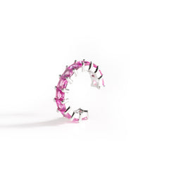 Cuff with pink gemstones