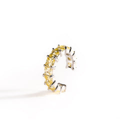 Cuff with yellow gemstones