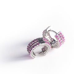 925 Silver Earrings III with semi-precious gemstones