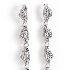 925 Silver Skin snake earrings