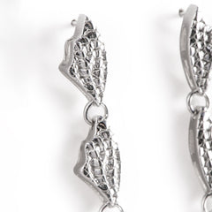 925 Silver Skin snake earrings