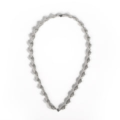 Silver Skin Snake Necklace