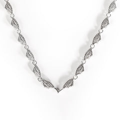 Silver Skin Snake Necklace