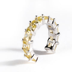 Cuff with yellow gemstones